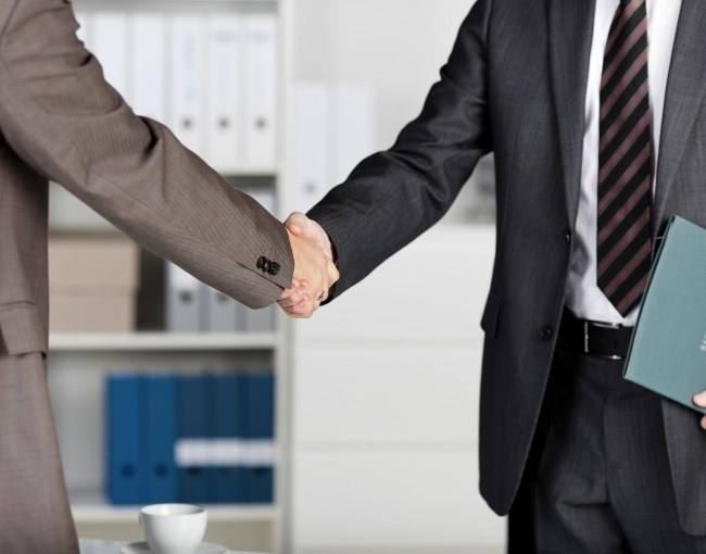 Business handshake